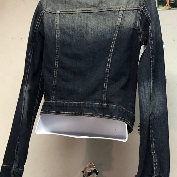Aeropostale Jean Jacket S/P. CL/ BLK - Picture 2 of 2